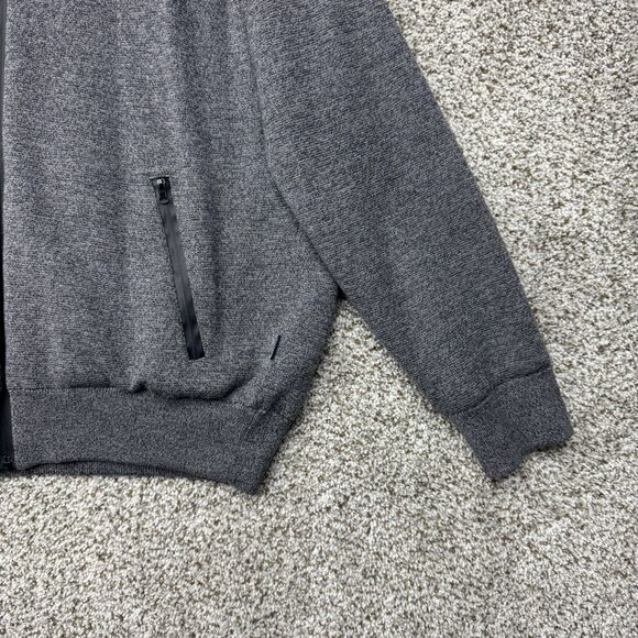 Barbour Jacket Men XXL Weather Comfort Wool Full Zip Lined Gray Knit Heavyweight - Picture 4 of 16